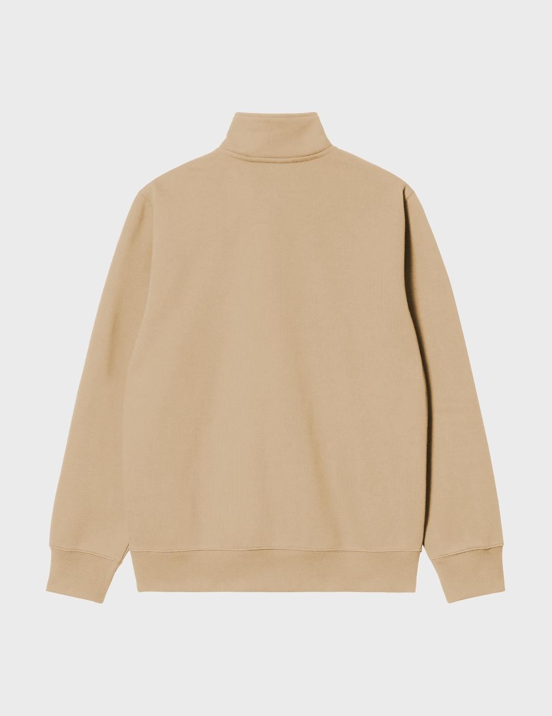 Sudadera Carhartt WIP Chase Neck Zip Sable/Gold