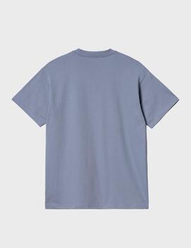 Camiseta Carhartt WIP S/s Diagram Script Bay Blue