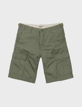 Pantalón Carhartt WIP Aviation Short Dollar Green