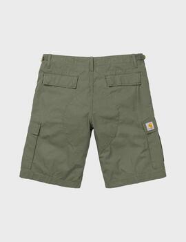 Pantalón Carhartt WIP Aviation Short Dollar Green