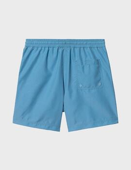 Bañador Carhartt WIP Chase Piscine/Gold