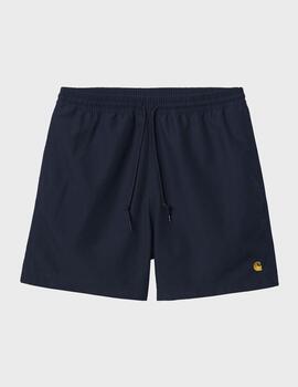 Bañador Carhartt WIP Chase Dark Navy/Gold