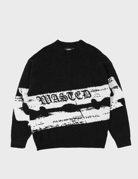 Sweater Wasted Paris Razor Pilled Black/White
