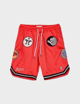 Pantalón Grimey The Clout Mesh Basket Short Red