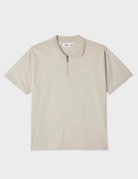 Polo Obey Escape Zip Ss Silver Grey