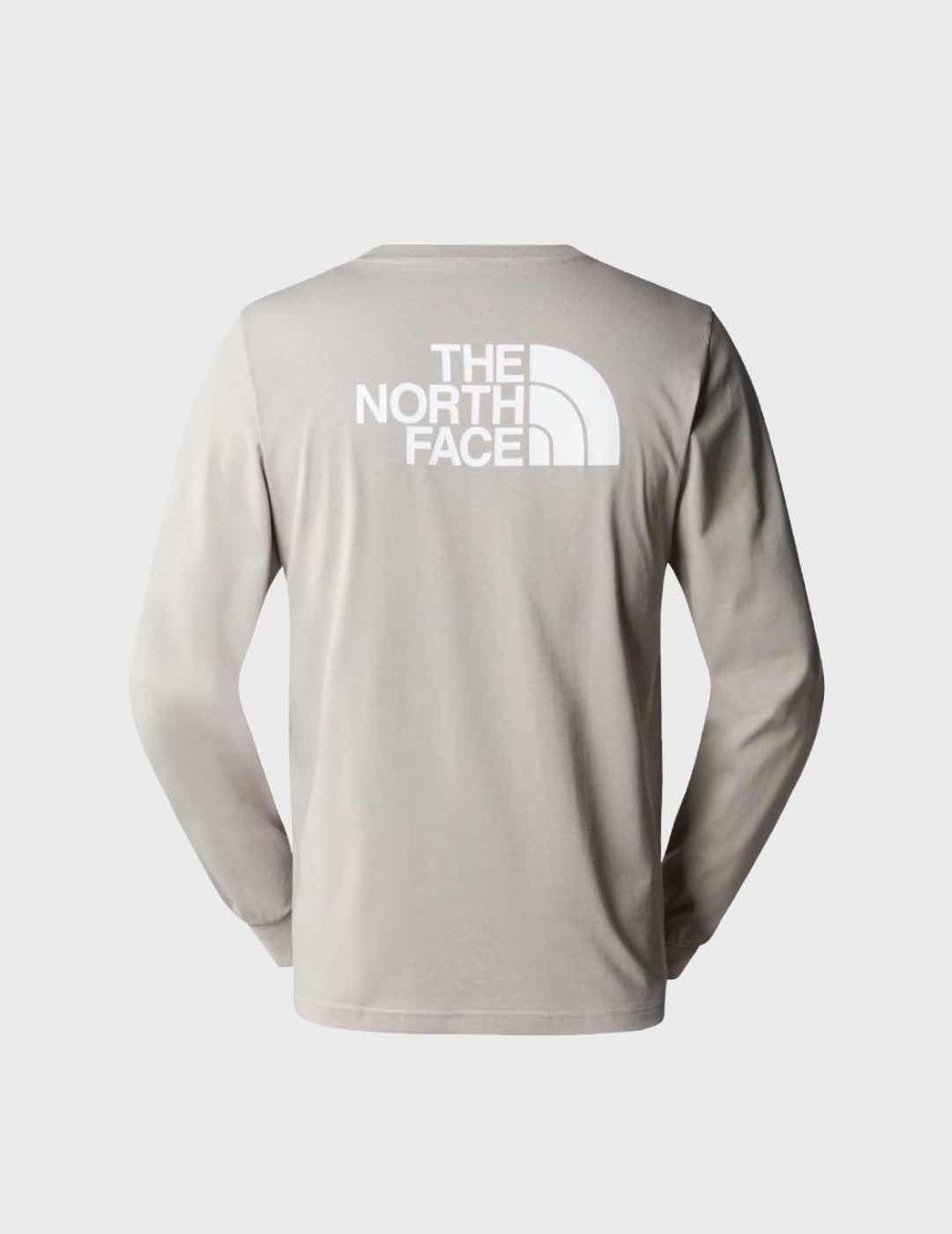 Camiseta The North Face M L/s Easy GravelGrey/Wht