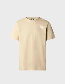 Camiseta The North Face M S/S Box NSE Gravel/White