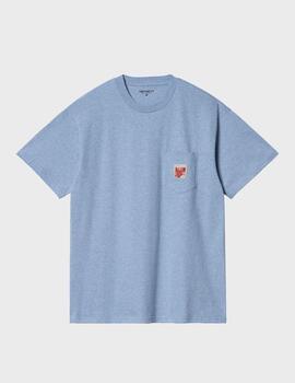 Camiseta Carhartt WIP Strech Pocket Piscine Heath