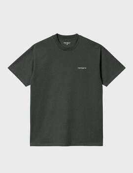 Camiseta Carhartt WIP Script Embroidery Boxwood/W