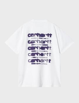 Camiseta Carhartt WIP S/s Ink Bleed White/Tyrian