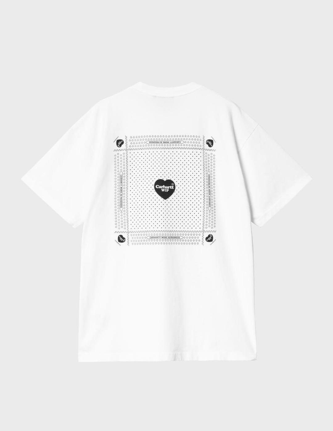 Camiseta Carhartt WIP S/S Heart Bandana White/Blck