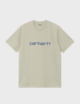 Camiseta Carhartt WIP S/s Script Beryl/Sorrent