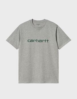 Camiseta Carhartt WIP S/s Script GreyHeather/C