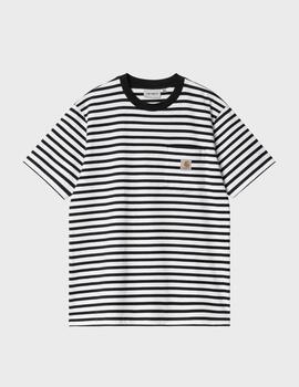 Camiseta Carhartt WIP Seidler Pocket SS/BlackWhite