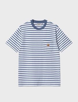 Camiseta Carhartt WIP Seidler Pocket SS/SorrentWht