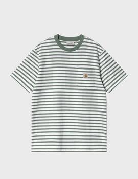 Camiseta Carhartt WIP Seidler Pocket SS/ParkWhite