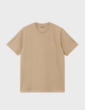 Camiseta Carhartt WIP S/S Chase Unisex Sable Gold