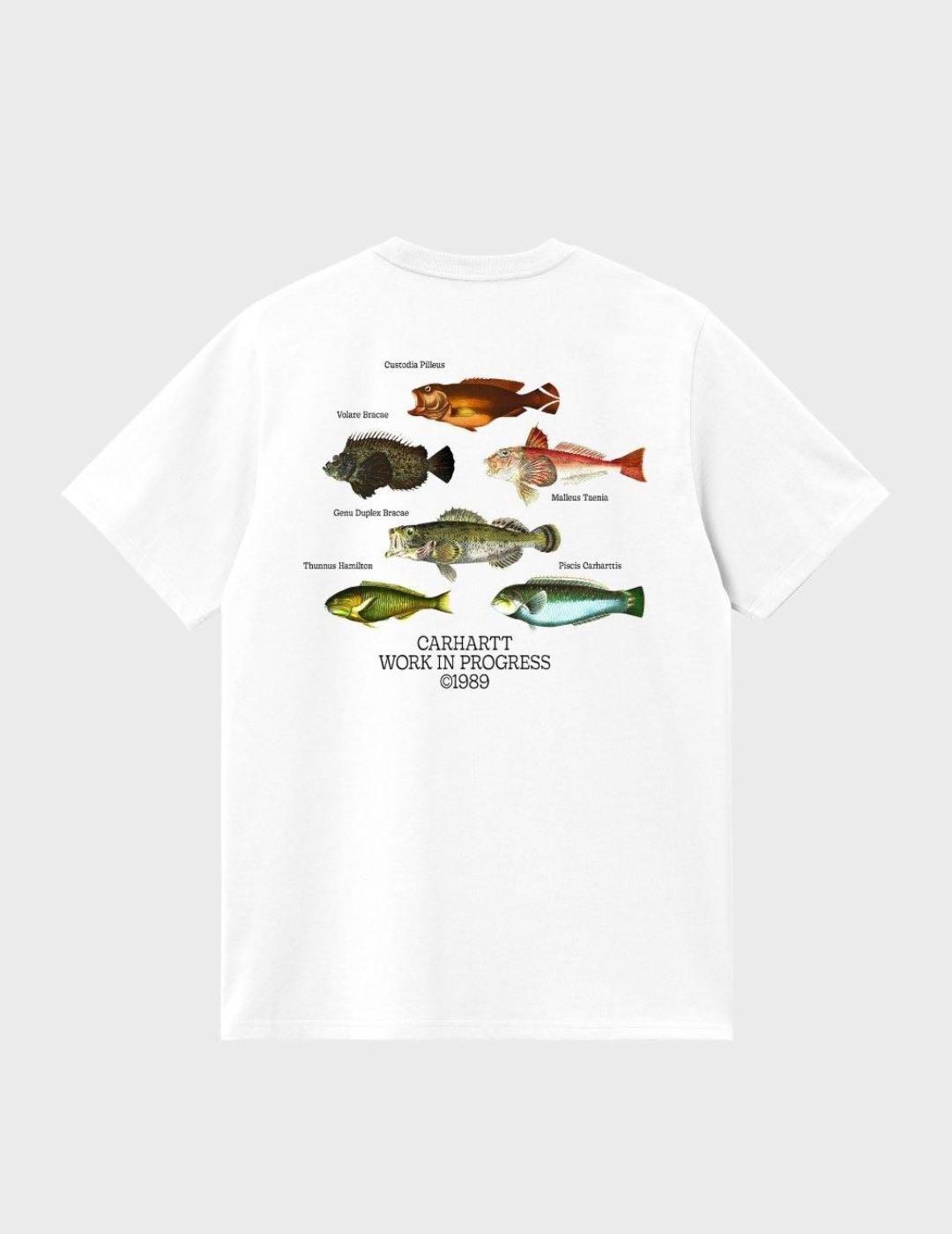 Camiseta Carhartt WIP S/s Fish White Unisex