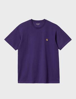 Camiseta Carhartt WIP S/S Chase Tyrian/Gold