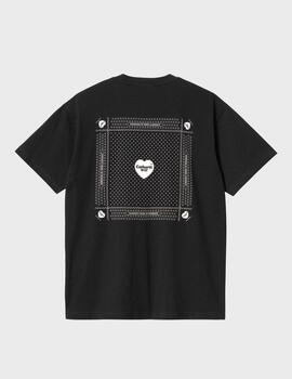 Camiseta Carhartt WIP S/S Heart Bandana Black