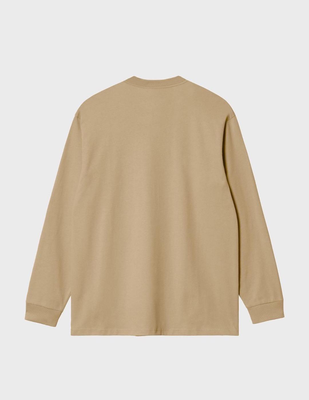 Camiseta Carhartt WIP L/s Chase Sable/Gold