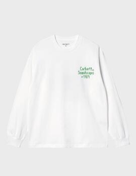 Camiseta Carhartt WIP L/s Soundface White