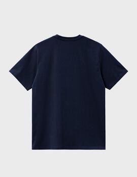 Camiseta Carhartt WIP S/s Madison Dark Navy/White