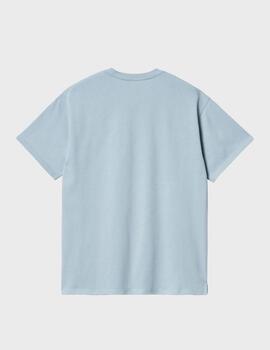 Camiseta Carhartt WIP S/s Madison Frosted Blue/W