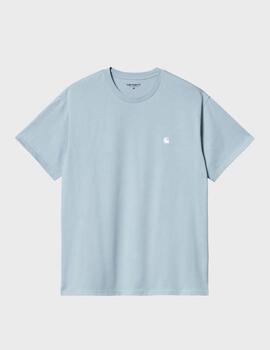 Camiseta Carhartt WIP S/s Madison Frosted Blue/W