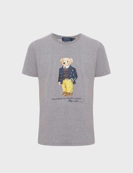 Camiseta Polo Ralph Lauren Bear Grey