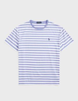 Camiseta Polo Ralph Lauren Rayas Azul/Blanco