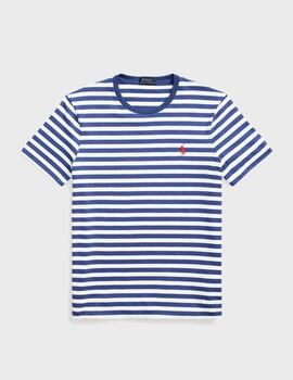 Camiseta Polo Ralph Lauren Rayas Royal/White