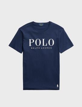 Camiseta Polo Ralph Lauren Custom Slim Fit Navy