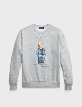 Sudadera Polo Bear Ralph Lauren Long Sleeve Grey