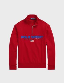 Sudadera Polo Sport Ralph Lauren 1/4 Zip Red