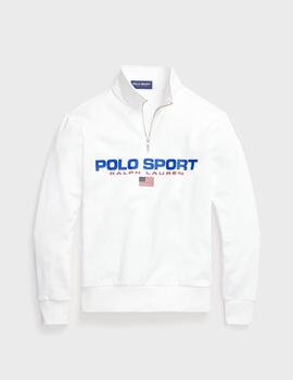 Sudadera Polo Sport Ralph Lauren 1/4 Zip White