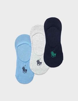 Calcetines Invisibles Polo Ralph Lauren 3 pares M/G/AC