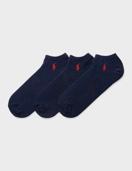 Calcetines Bajos Polo Ralph Lauren Tres Pares Navy