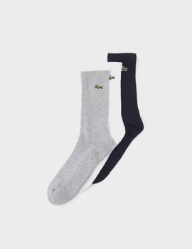 Calcetines Lacoste Pack 3 RA4182-00 G/W/M