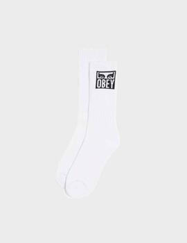 Calcetines Obey Eyes Icon White