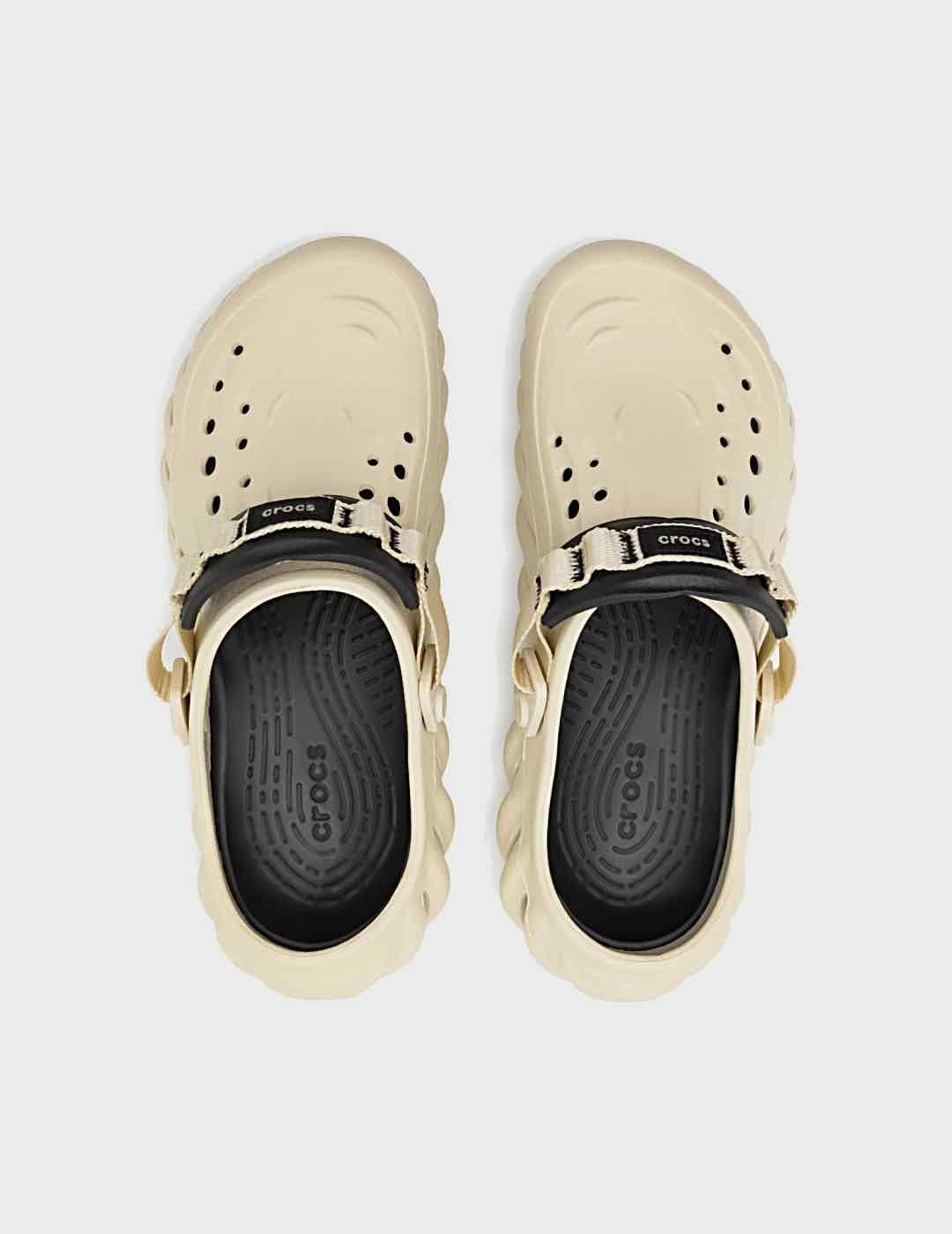 Zuecos Crocs Echo U Clog Bone/Black