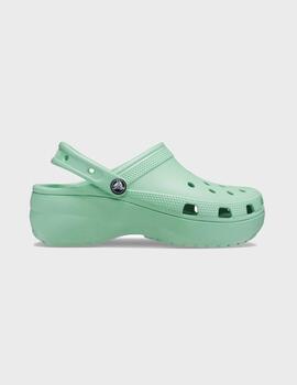 Zuecos Crocs Classic Platform Clog W Jade Stone