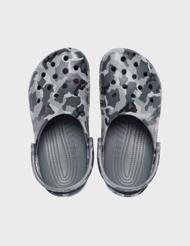 Zuecos Crocs Classic U Printed Camo Clog SlateGrey