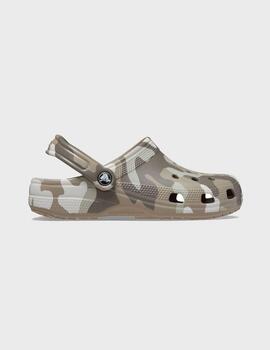 Zuecos Crocs Classic U Printed Camo Clog MushroomMulti