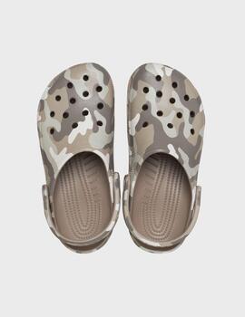 Zuecos Crocs Classic U Printed Camo Clog MushroomMulti