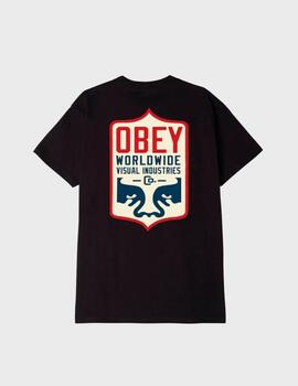 Camiseta Obey Visual Ind.  Black