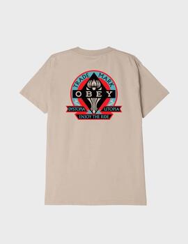 Camiseta Obey Dystopia/Utopia Sand