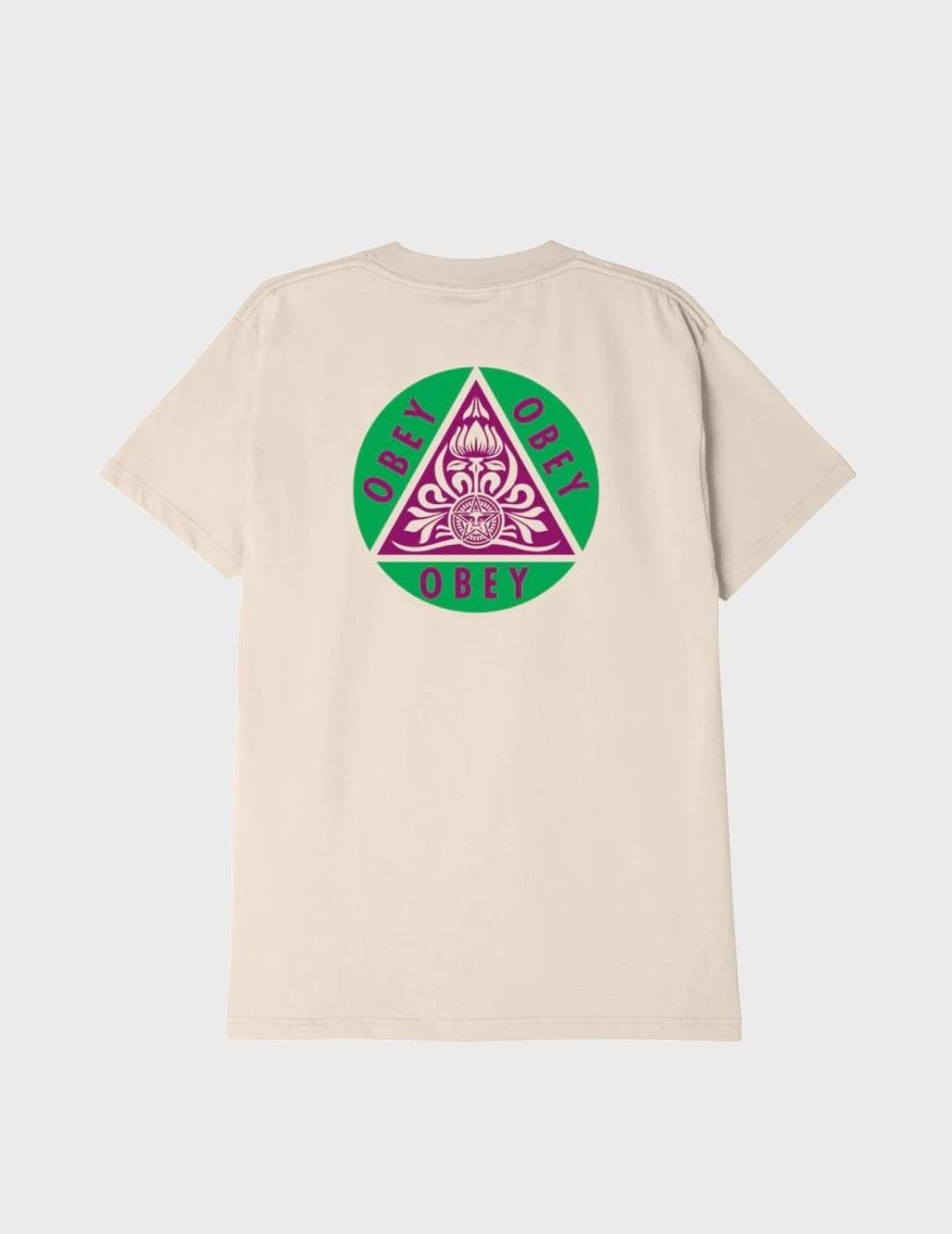 Camiseta Obey Pyramid Cream