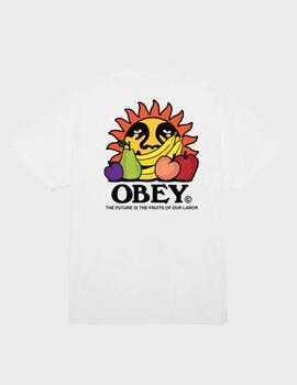 Camiseta Obey The Future Is The Fruits Of Our Labor White