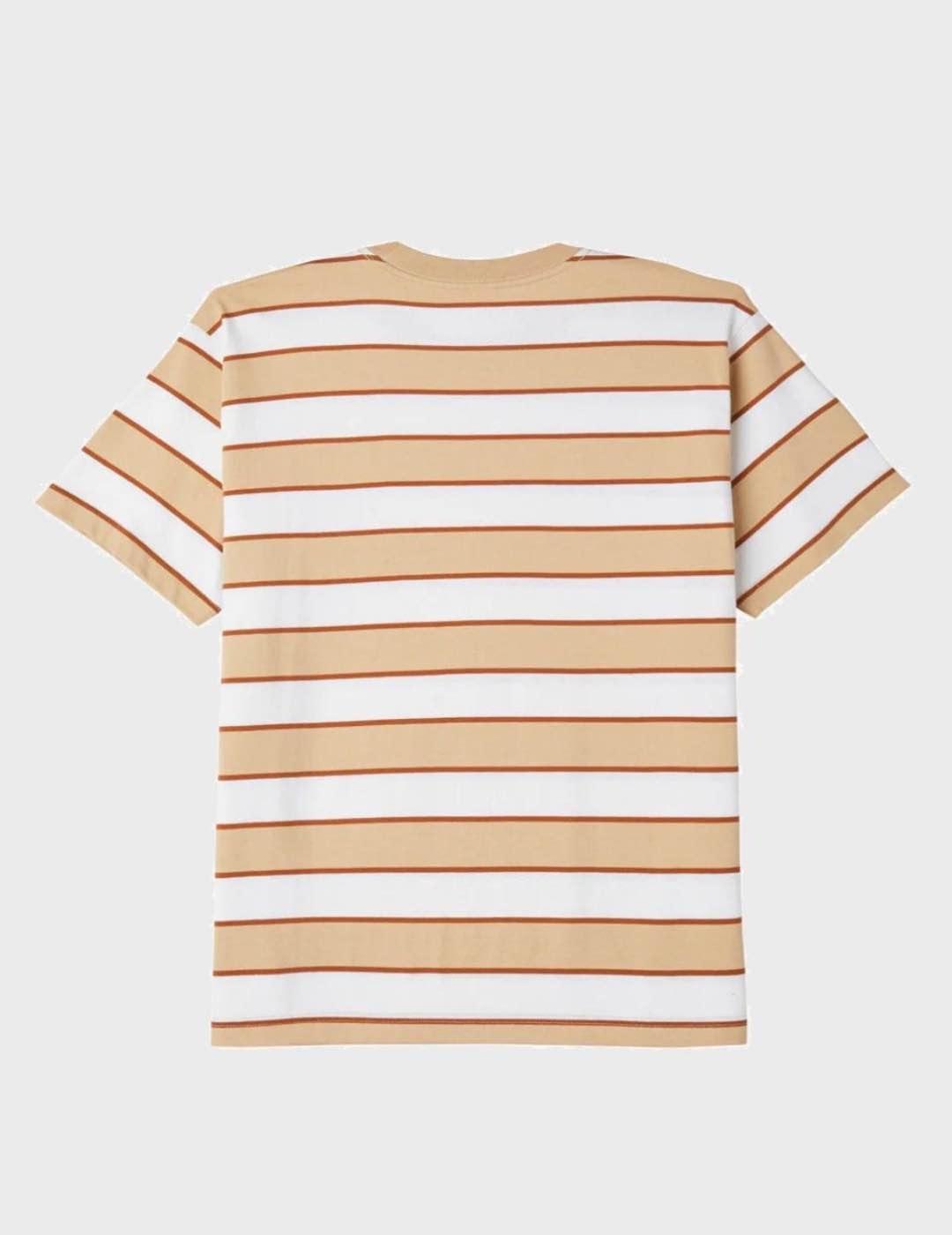 Camiseta Obey Sandborn Stripe Ss Irish Cream Multi
